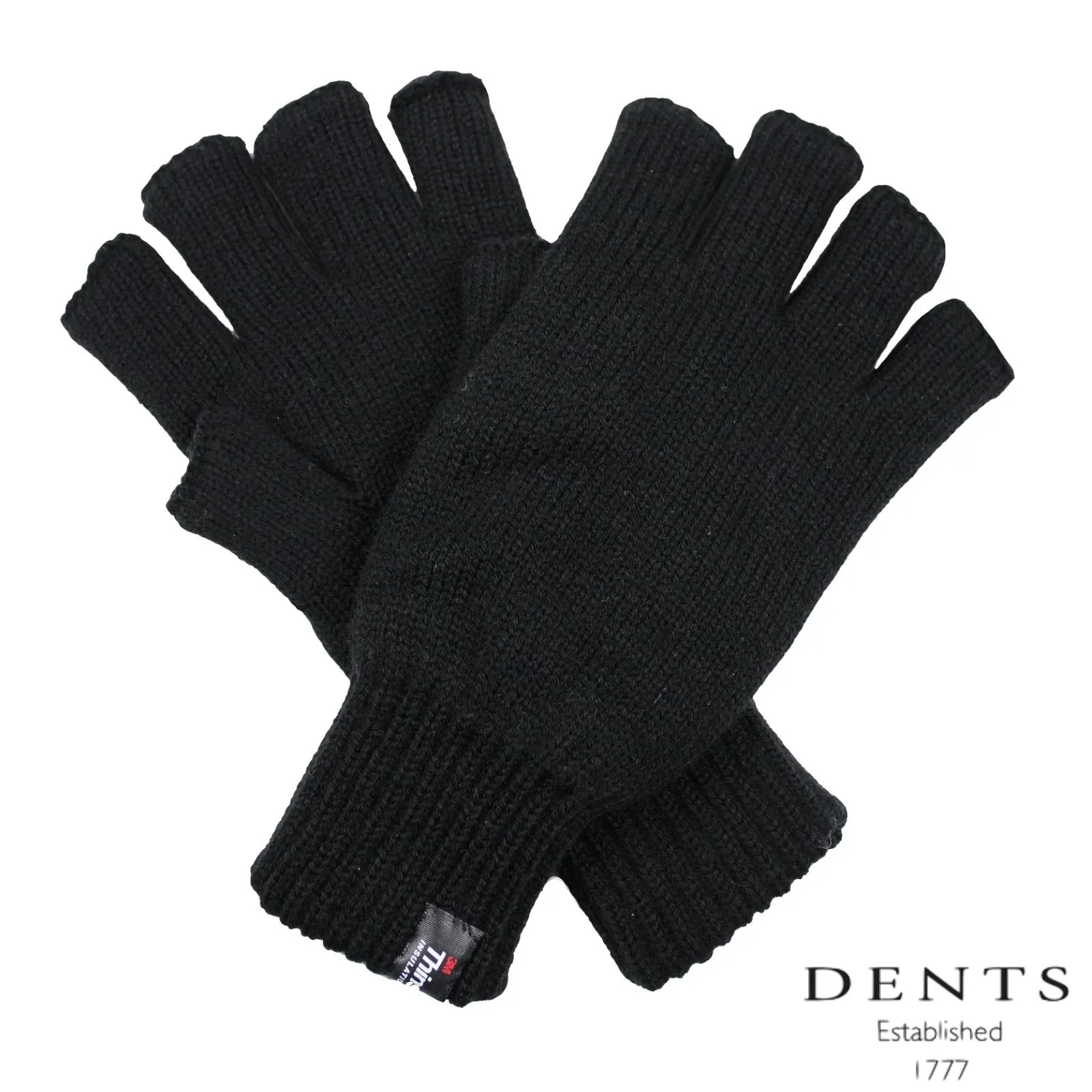 2pcs Set Mens 3M Thinsulate Pull-On Beanie   Knitted Fingerless Gloves