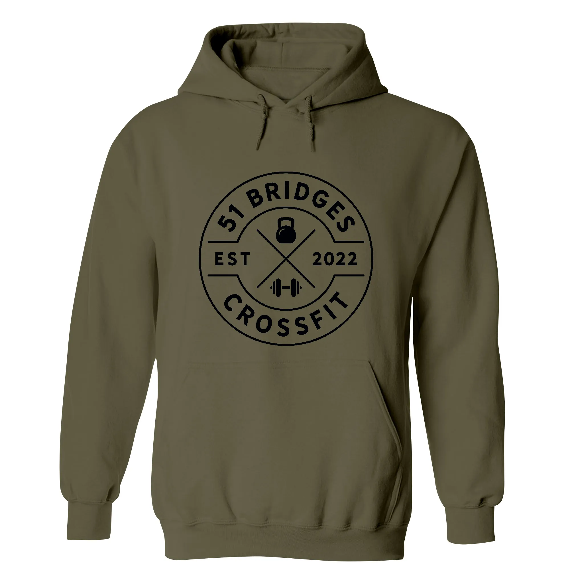 51 Bridges CrossFit Round Mens - Hoodie