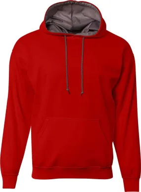 A4 N4279 Sprint Fleece Hoodie - Scarlet Graphite