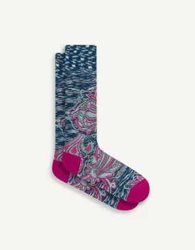 Abstract Paisley Sock