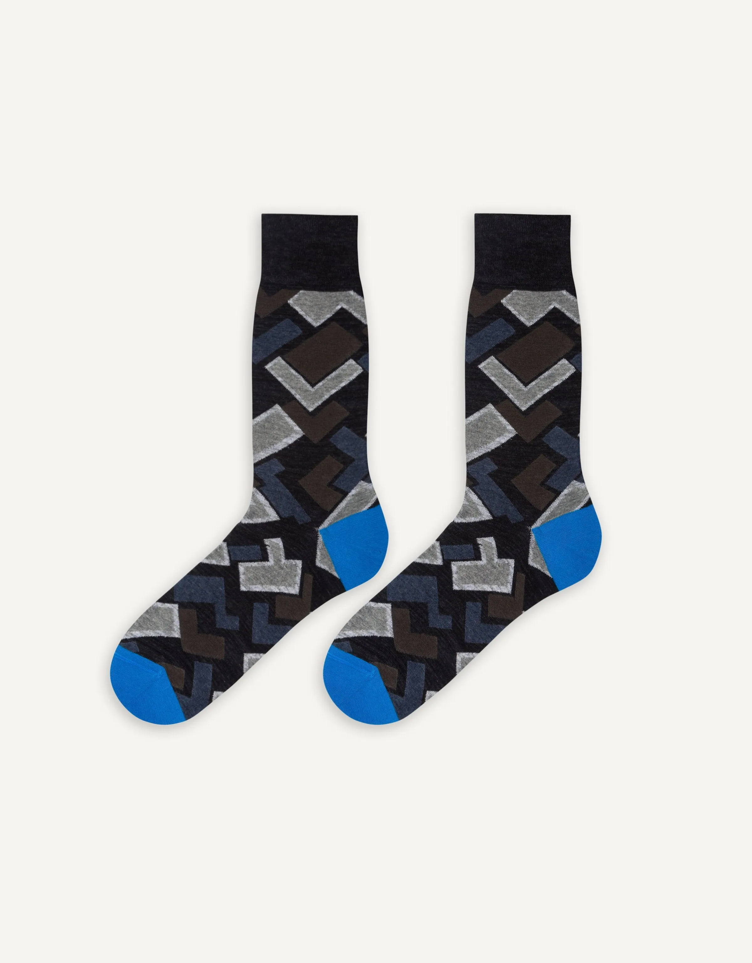 Abstract Tiled Sock