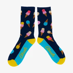 Adult Ice Cream Cone Socks