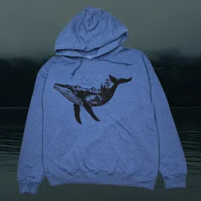 Adult Unisex A-Frame Whale pullover hoodie