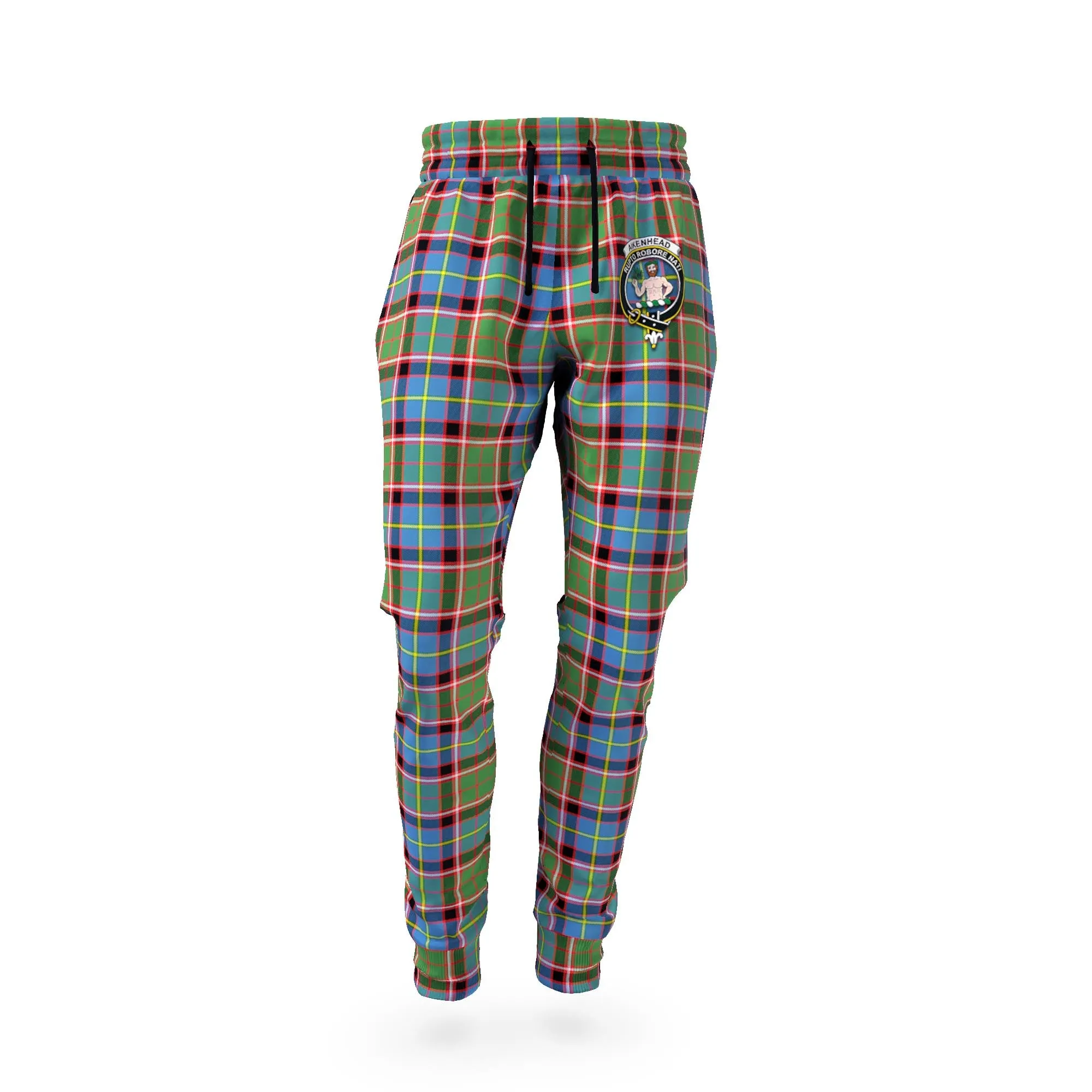 Aikenhead Tartan Joggers Pants with Family Crest