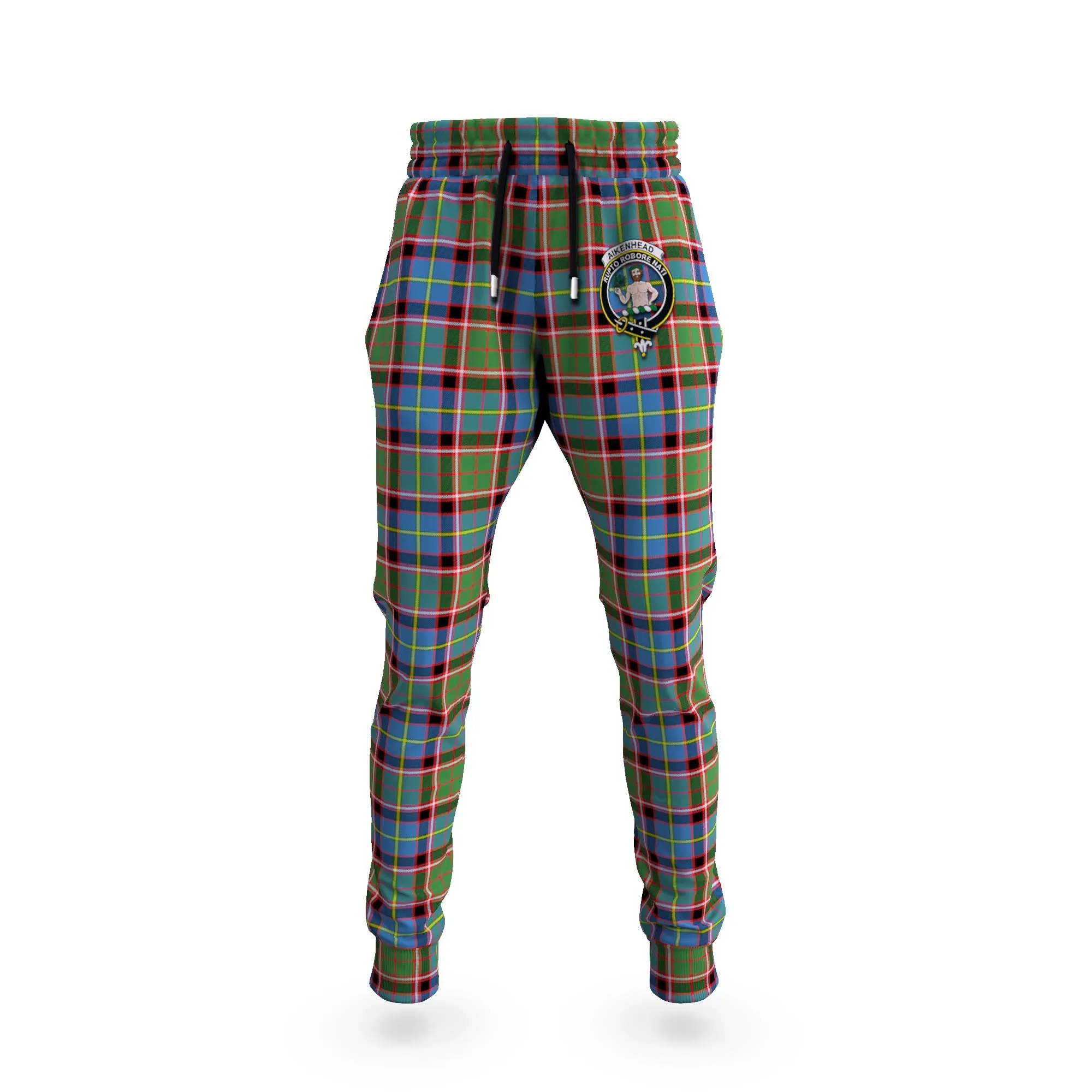 Aikenhead Tartan Joggers Pants with Family Crest