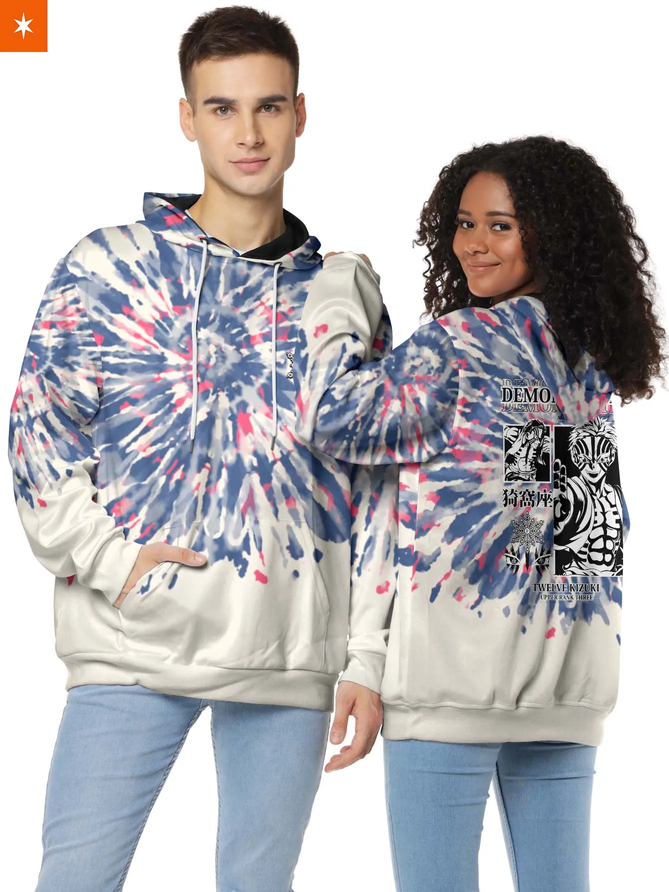 Akaza Tie Dye Unisex Pullover Hoodie