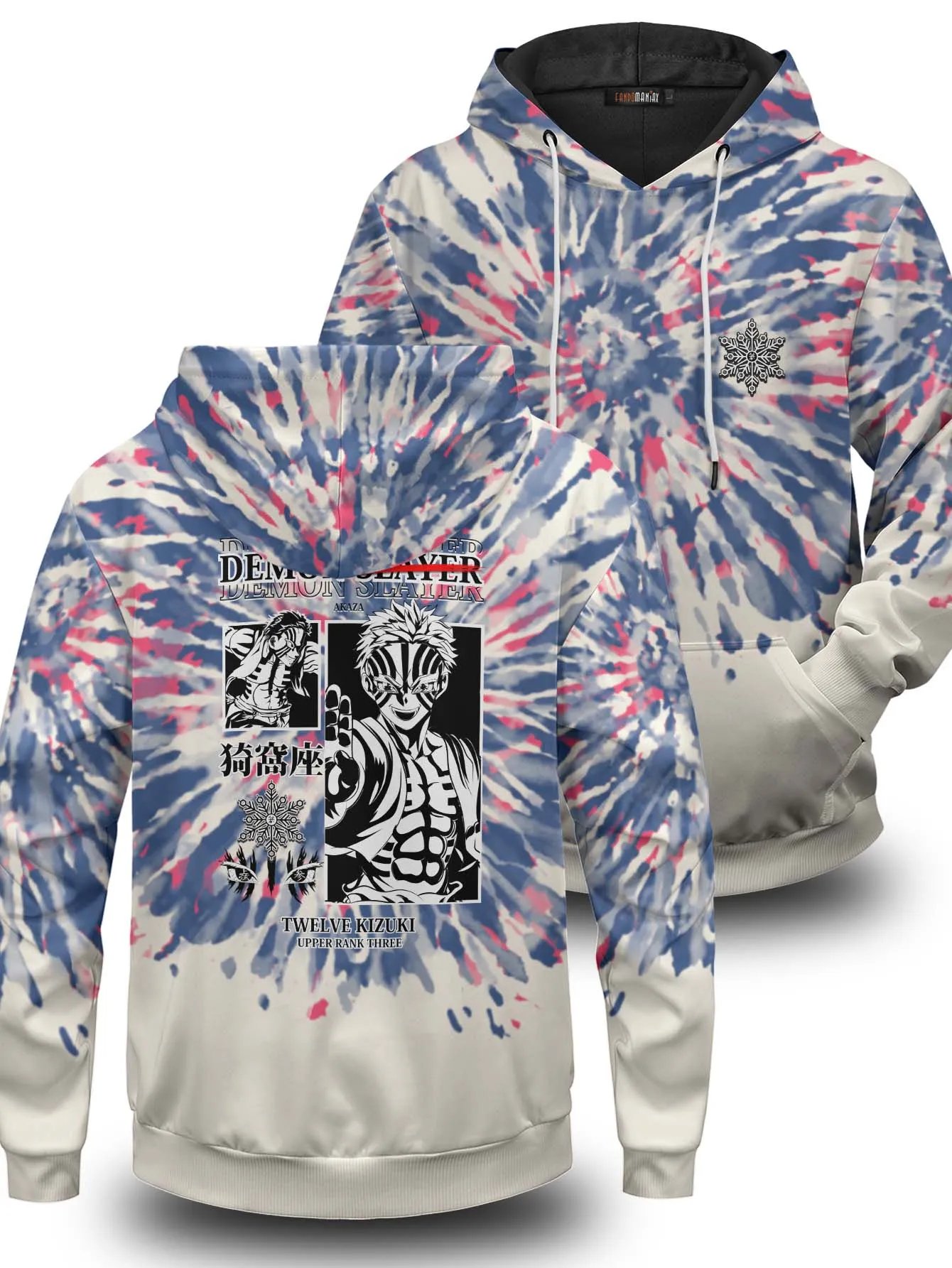 Akaza Tie Dye Unisex Pullover Hoodie