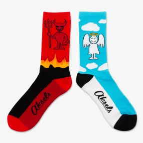 Angel & Devil Men's & Women's Crew Socks