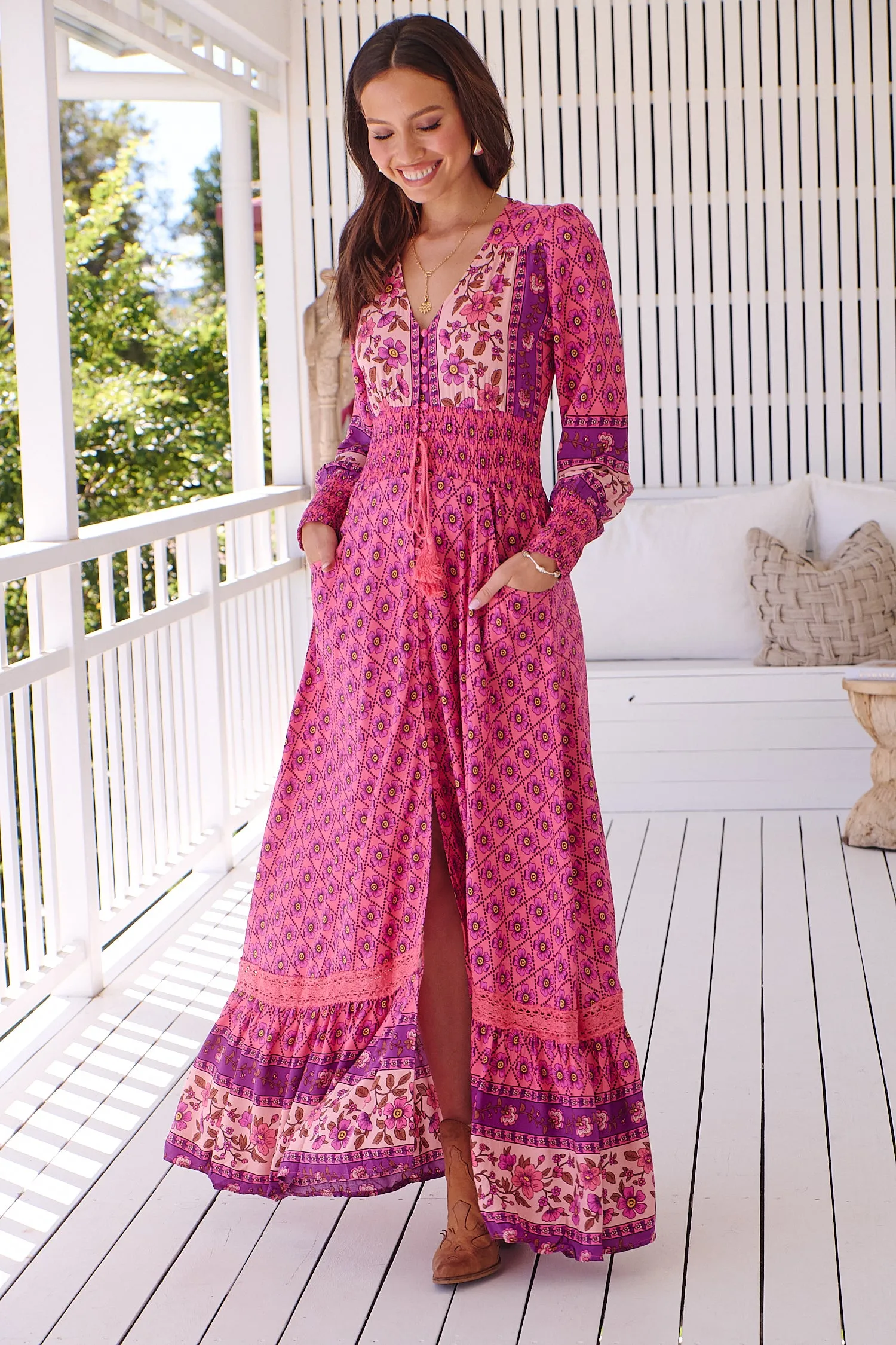 Annabelle Maxi Dress - Pink/Purple