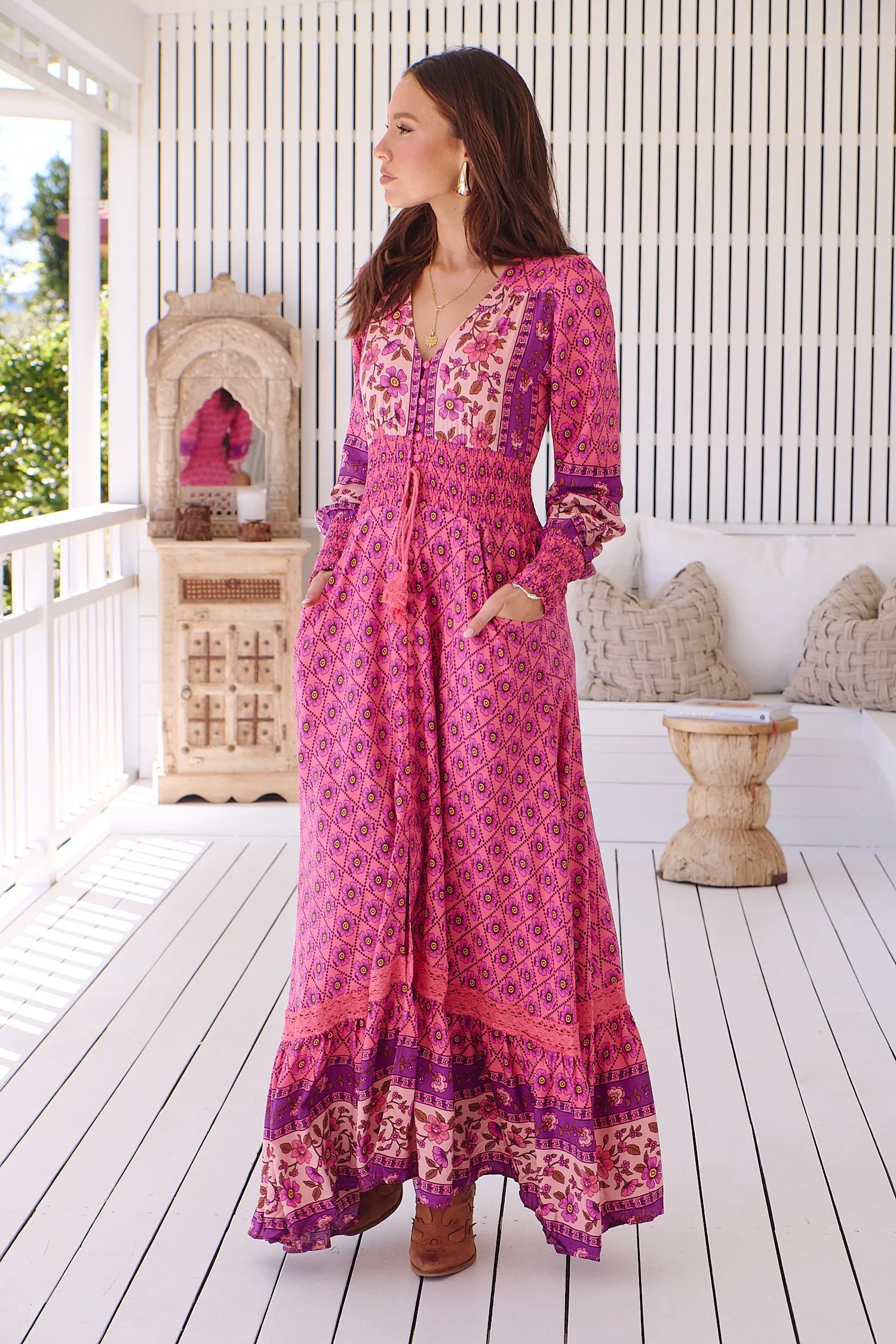 Annabelle Maxi Dress - Pink/Purple