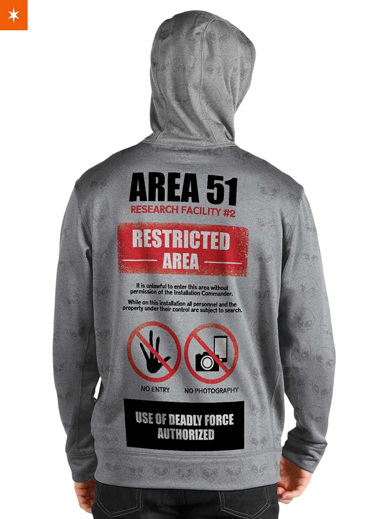 Area 51 Authorized Personnel Unisex Pullover Hoodie