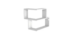 Armoire Bulut Corner Wall Shelf White