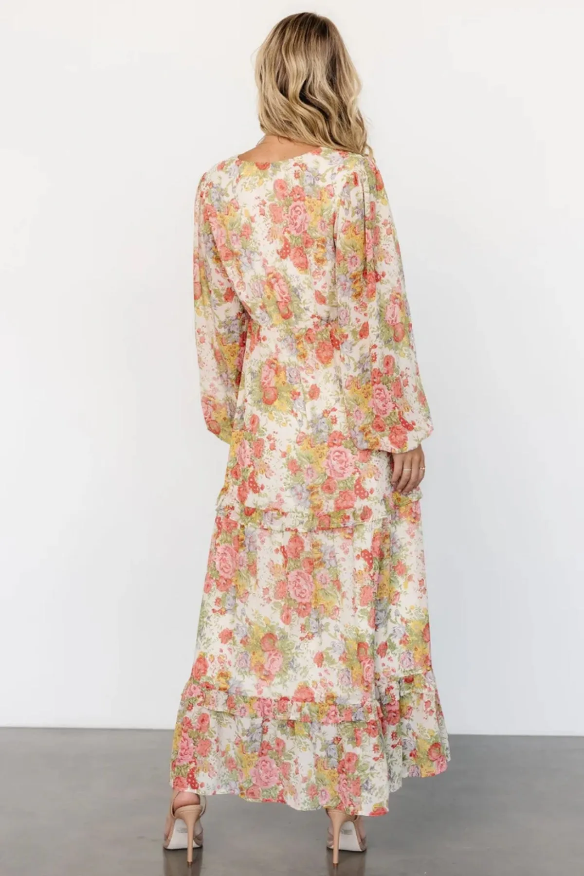 Autumn Floral Maxi Dress