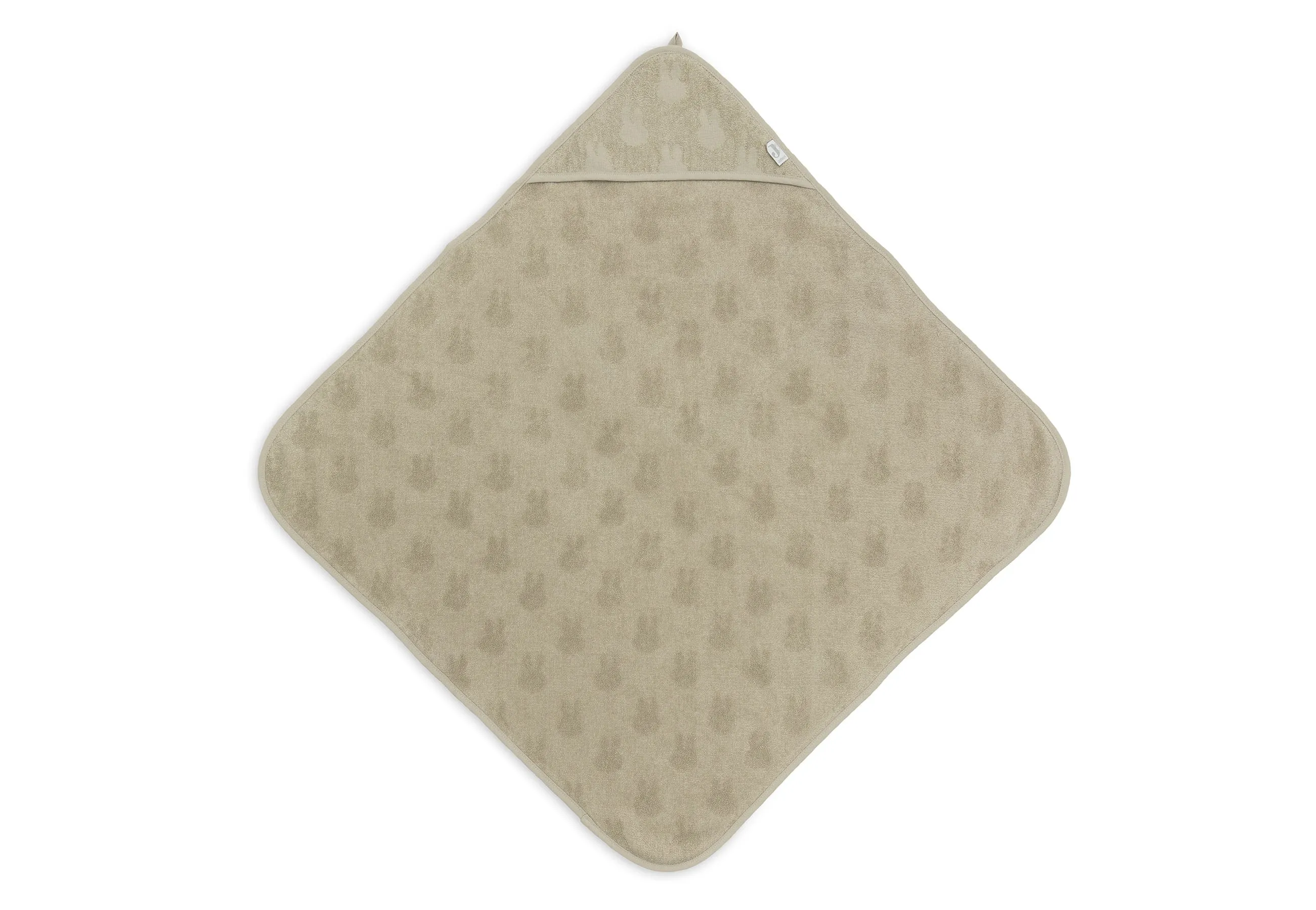 Bath cape Terry 75x75cm Miffy Jacquard - Olive Green