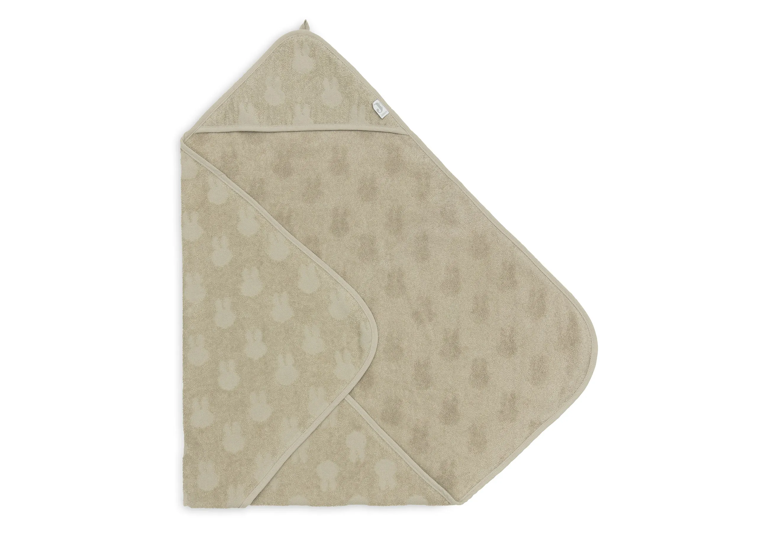 Bath cape Terry 75x75cm Miffy Jacquard - Olive Green