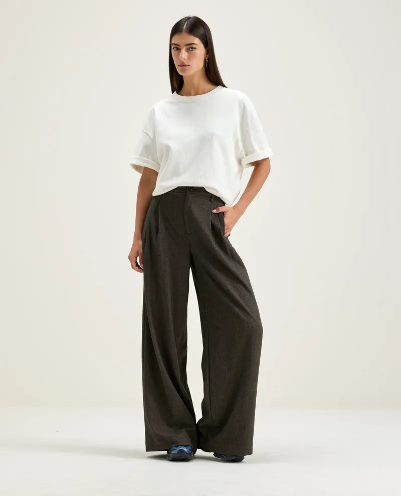 Bellerose Volker Ebony Wide Leg Trousers