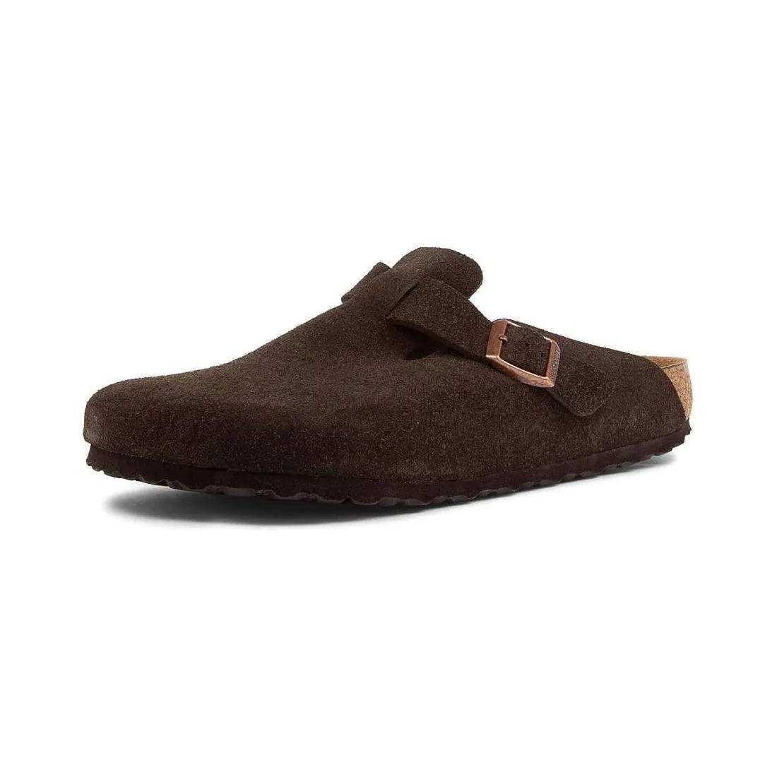 Birkenstock Boston SFB Mocca Suede Leather (Narrow)