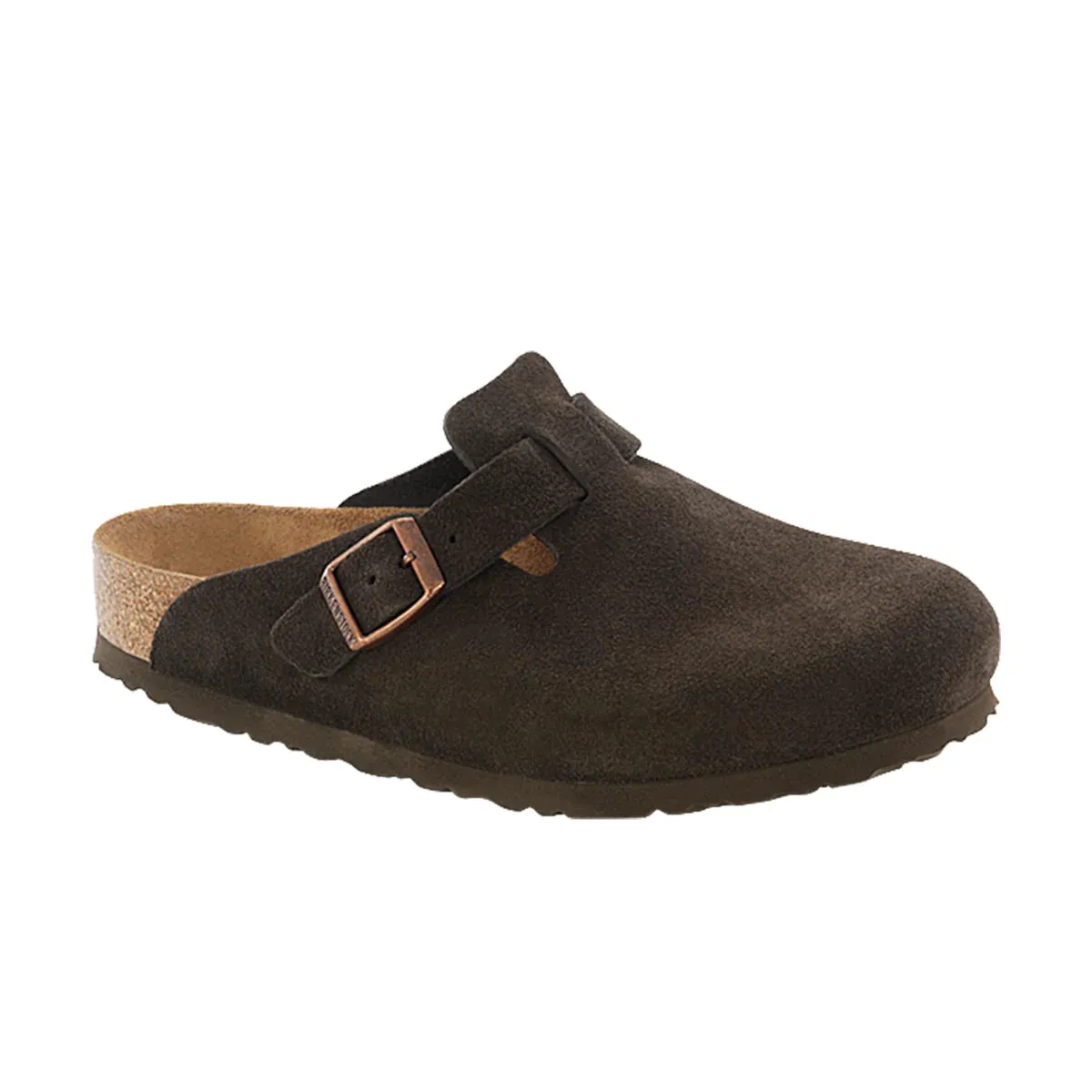 Birkenstock Boston SFB Mocca Suede Leather (Narrow)