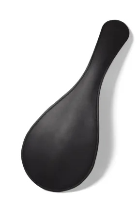 Black Leather Round Paddle