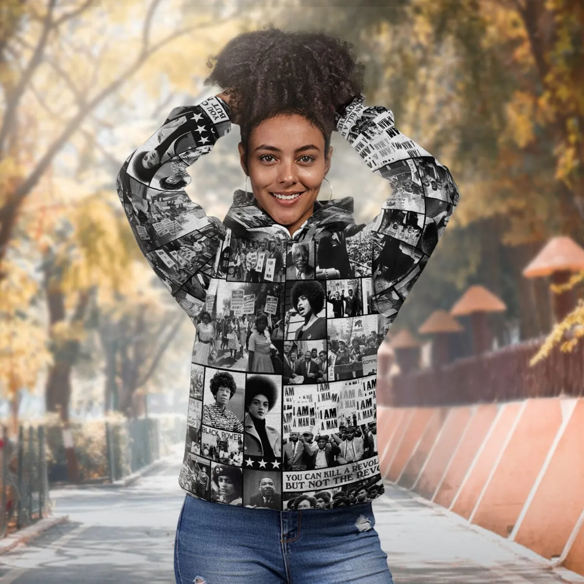 Black Power Images All-over Hoodie