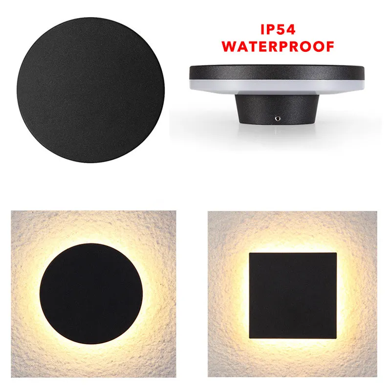 Black Square Casper Wall Lamp Set of 2