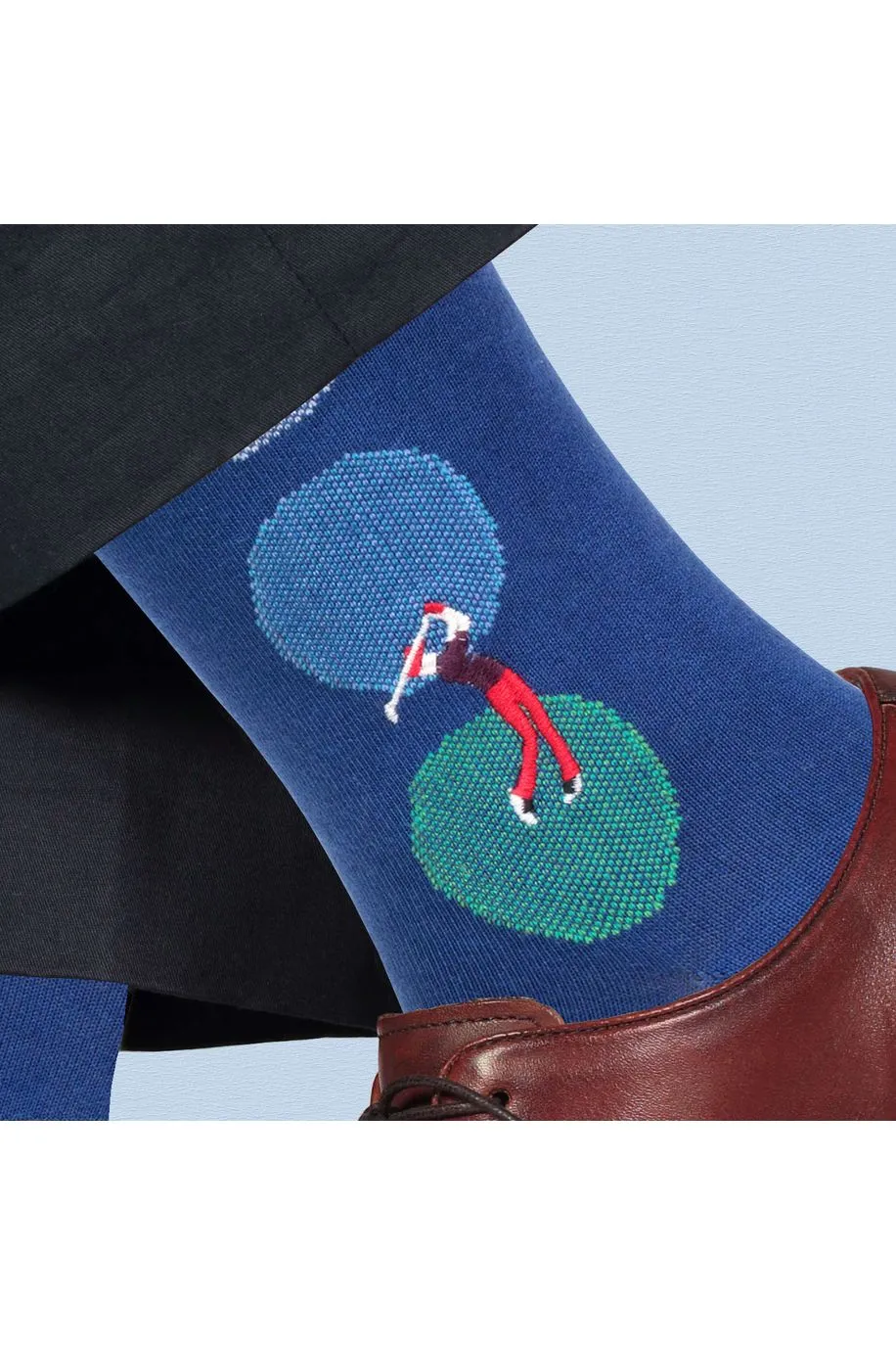 Blue Golf Course Socks