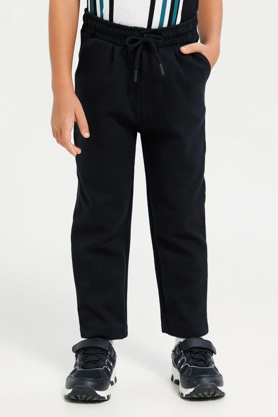 Boys Black Coordinate Trousers