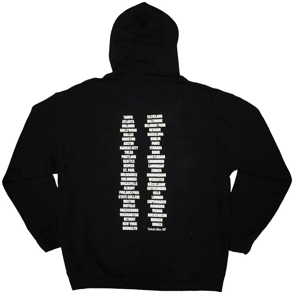 Bruce Springsteen Unisex Pullover Hoodie: Tour 23 Leaning Car