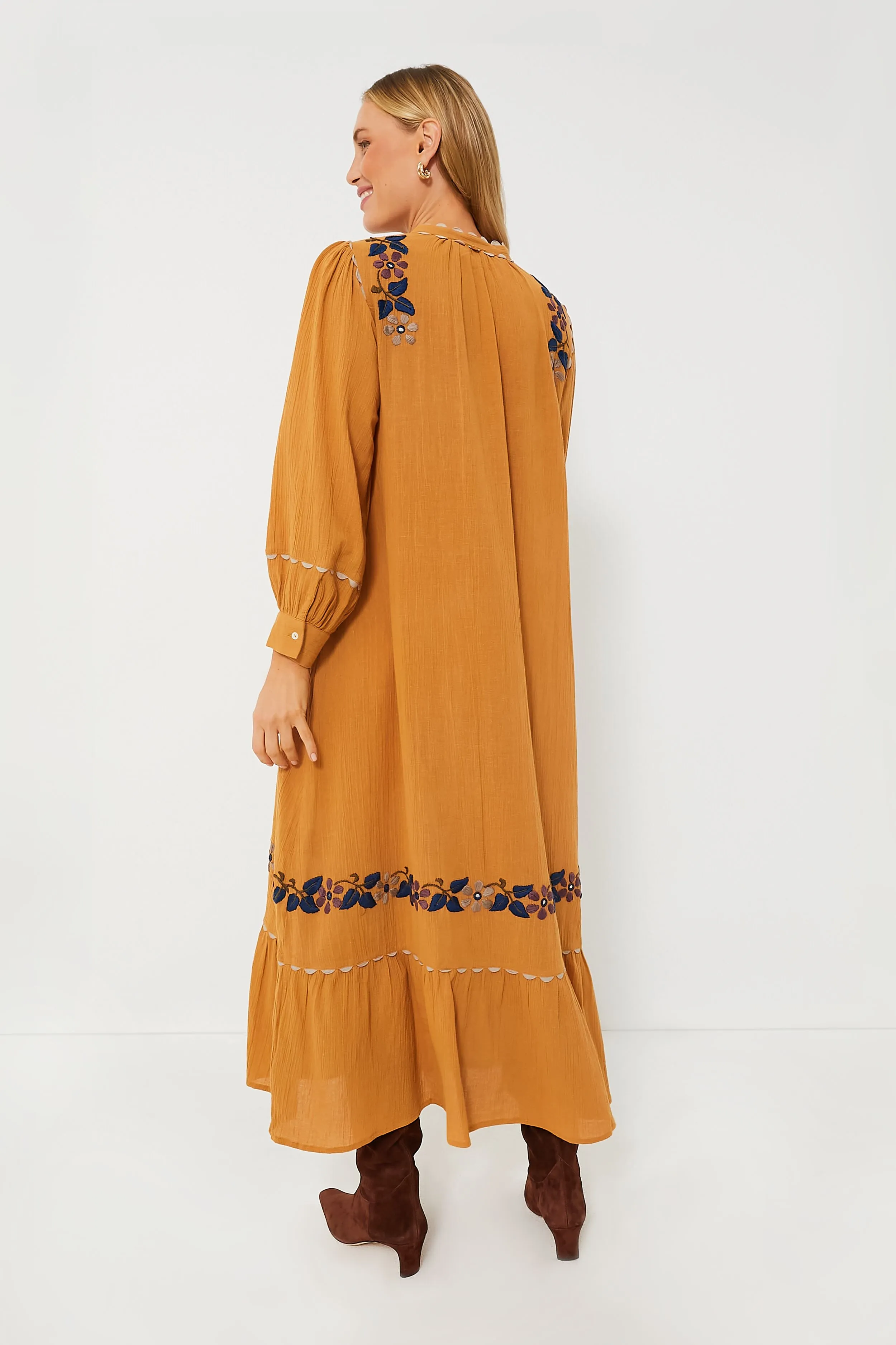 Camel Mathilda Long Dress