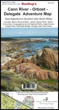 Cann River-Orbost-Delegate Adventure Road Map (1st Edition) by Rooftop Maps (2008)