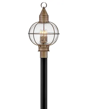 Cape Cod LED Post Top or Pier Mount Lantern in Burnished Bronze