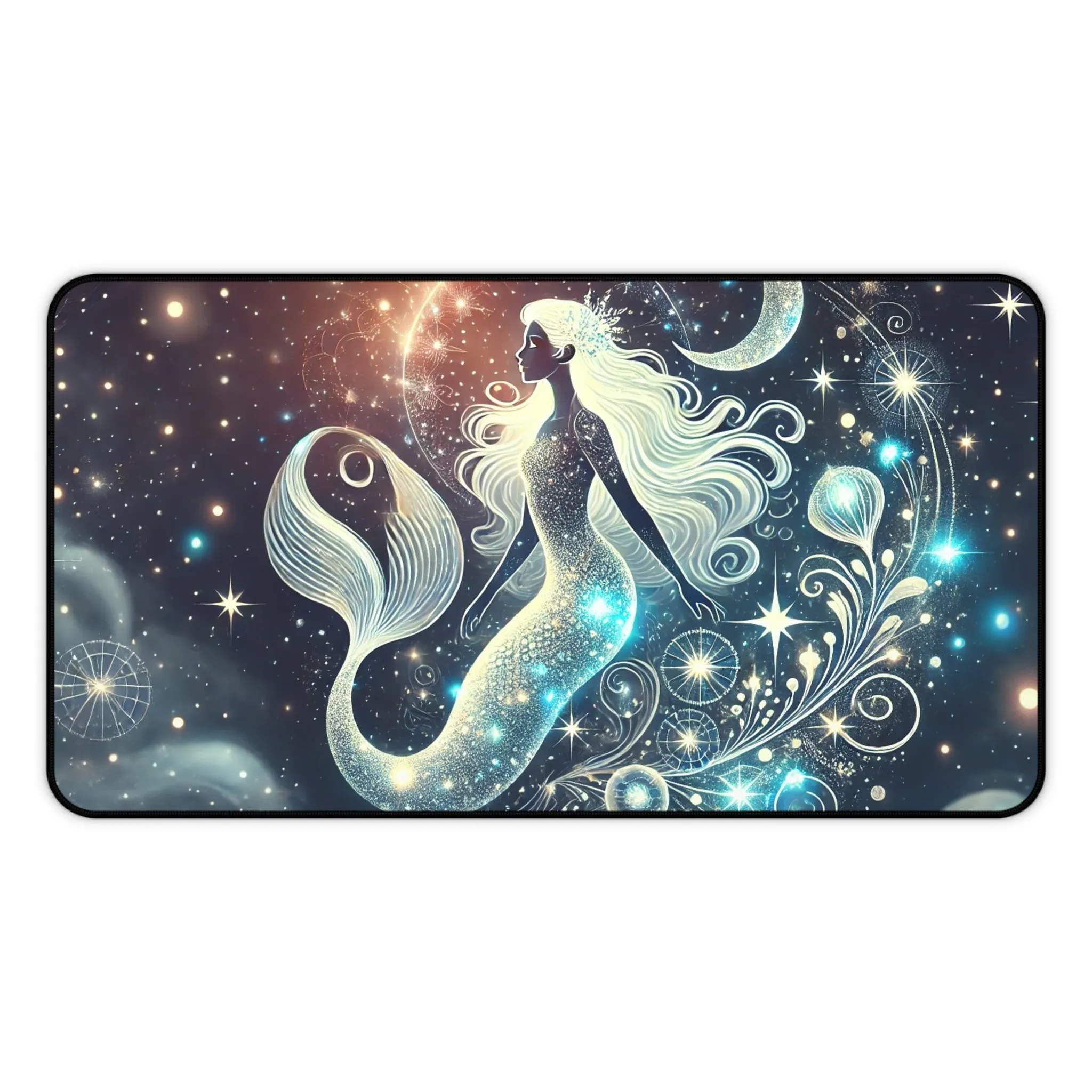 Celestial Mermaid: Cosmic Ocean Computer Pad