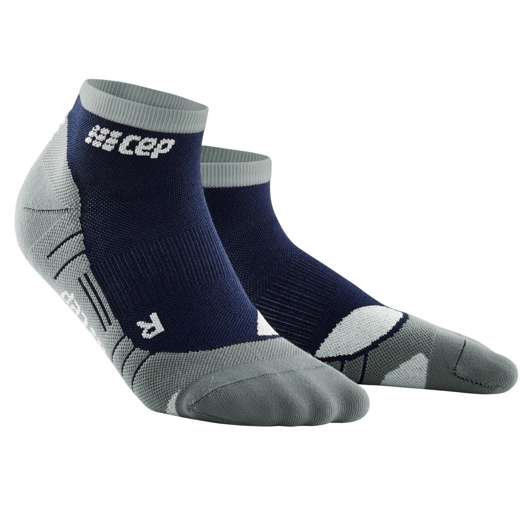 CEP | Hiking Light Merino Low Cut Socks | Men's | Marine Blue/Grey