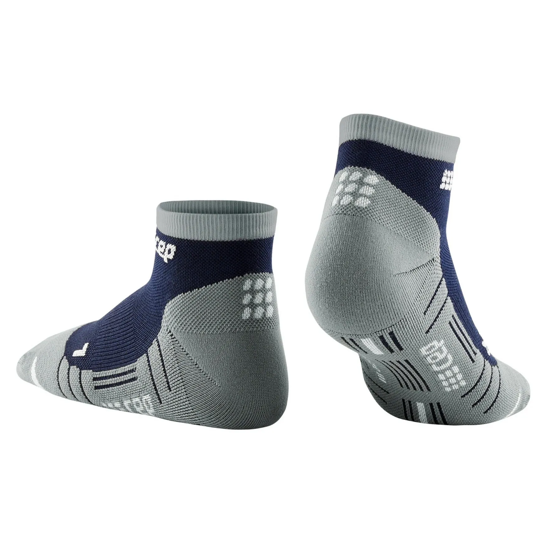 CEP | Hiking Light Merino Low Cut Socks | Men's | Marine Blue/Grey