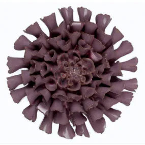 Ceramic Bloom: Purple Large Flower