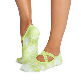 Chloe Grip Socks - Lime Tie-Dye (Pilates / Barre)