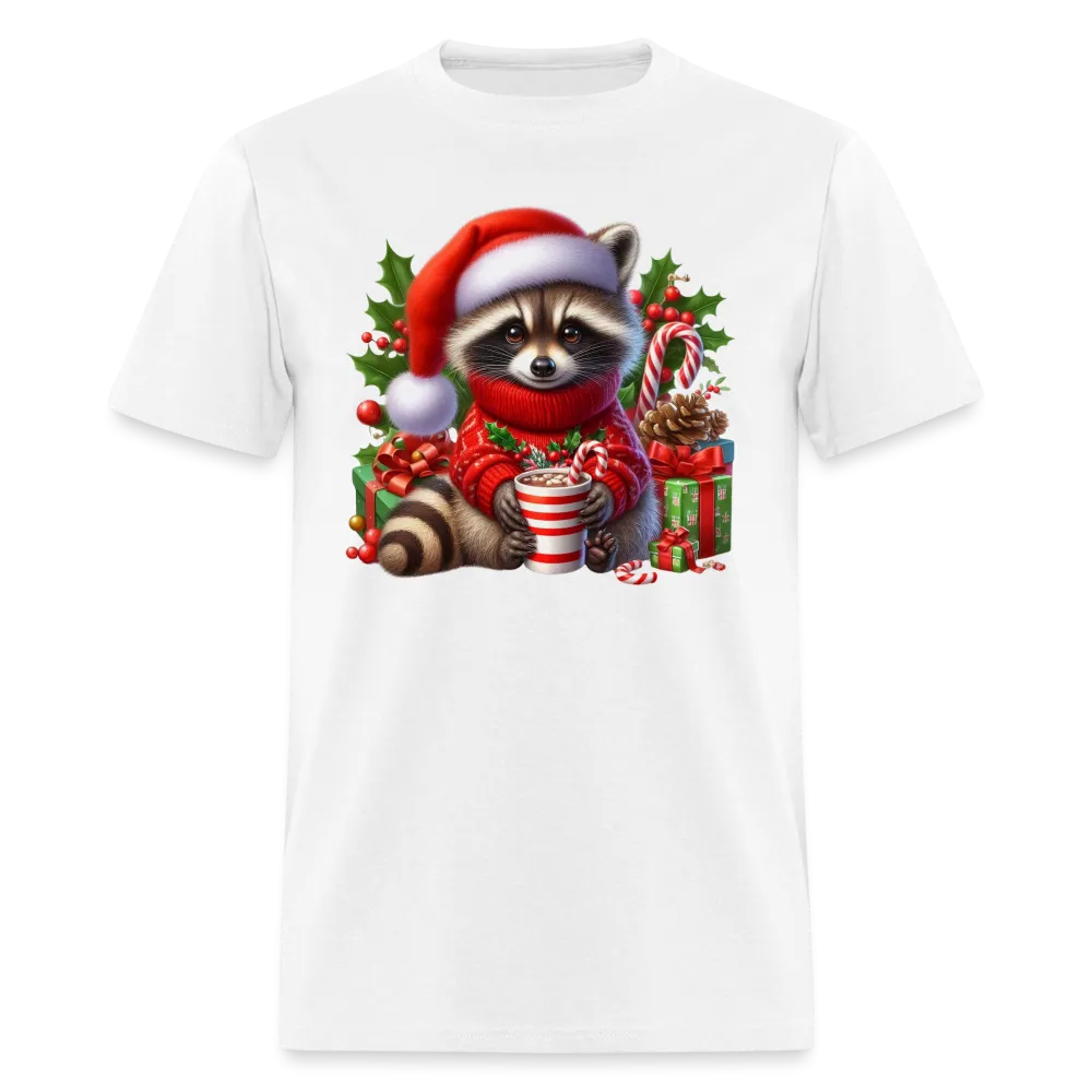 Christmas Cute Feral Raccoon T-Shirt