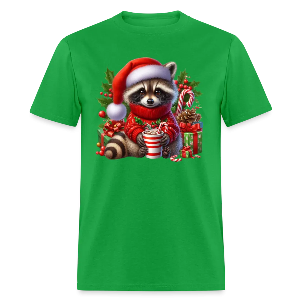 Christmas Cute Feral Raccoon T-Shirt