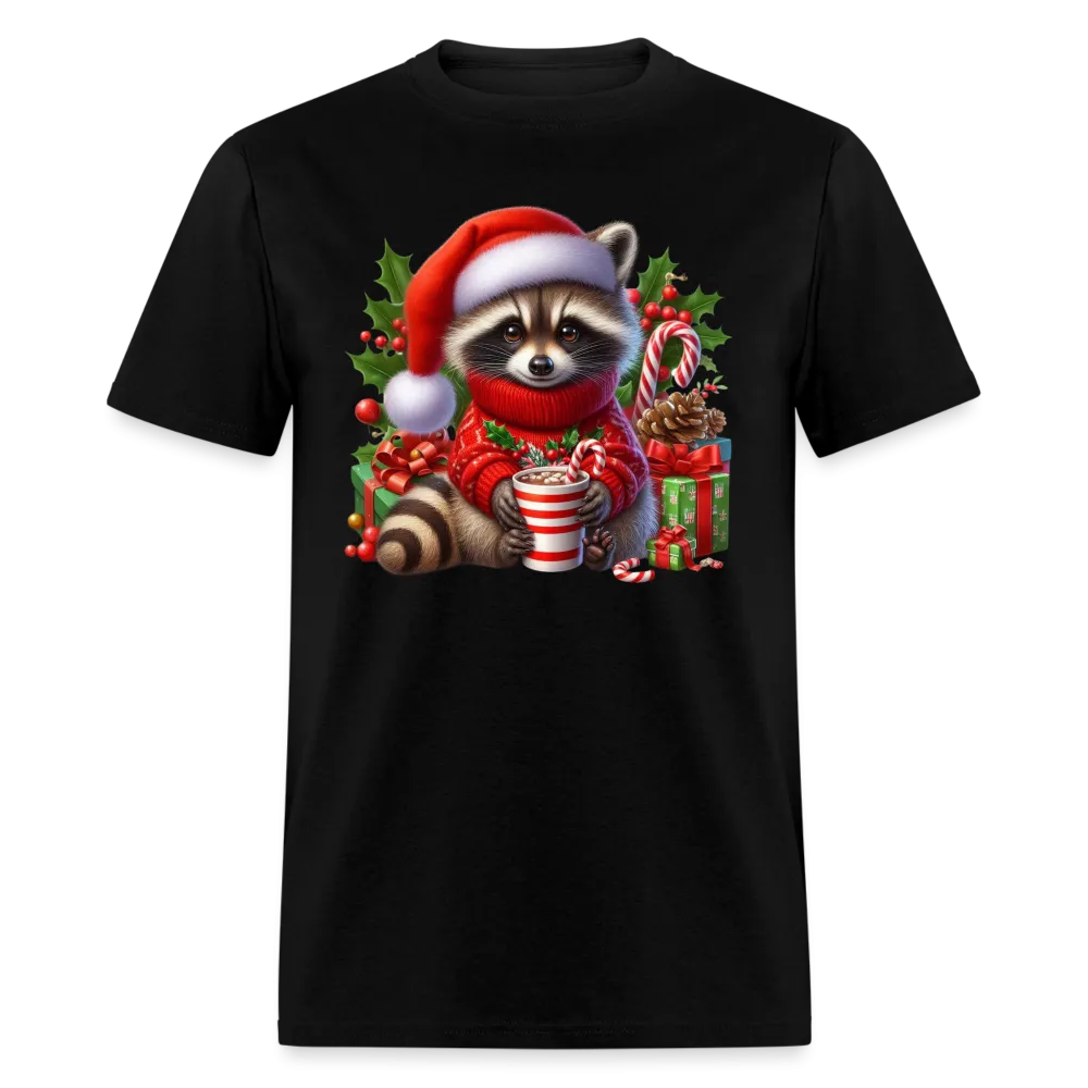 Christmas Cute Feral Raccoon T-Shirt