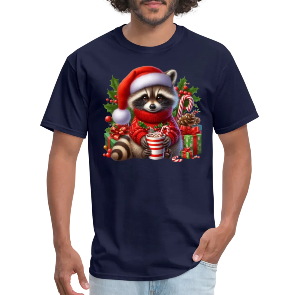 Christmas Cute Feral Raccoon T-Shirt