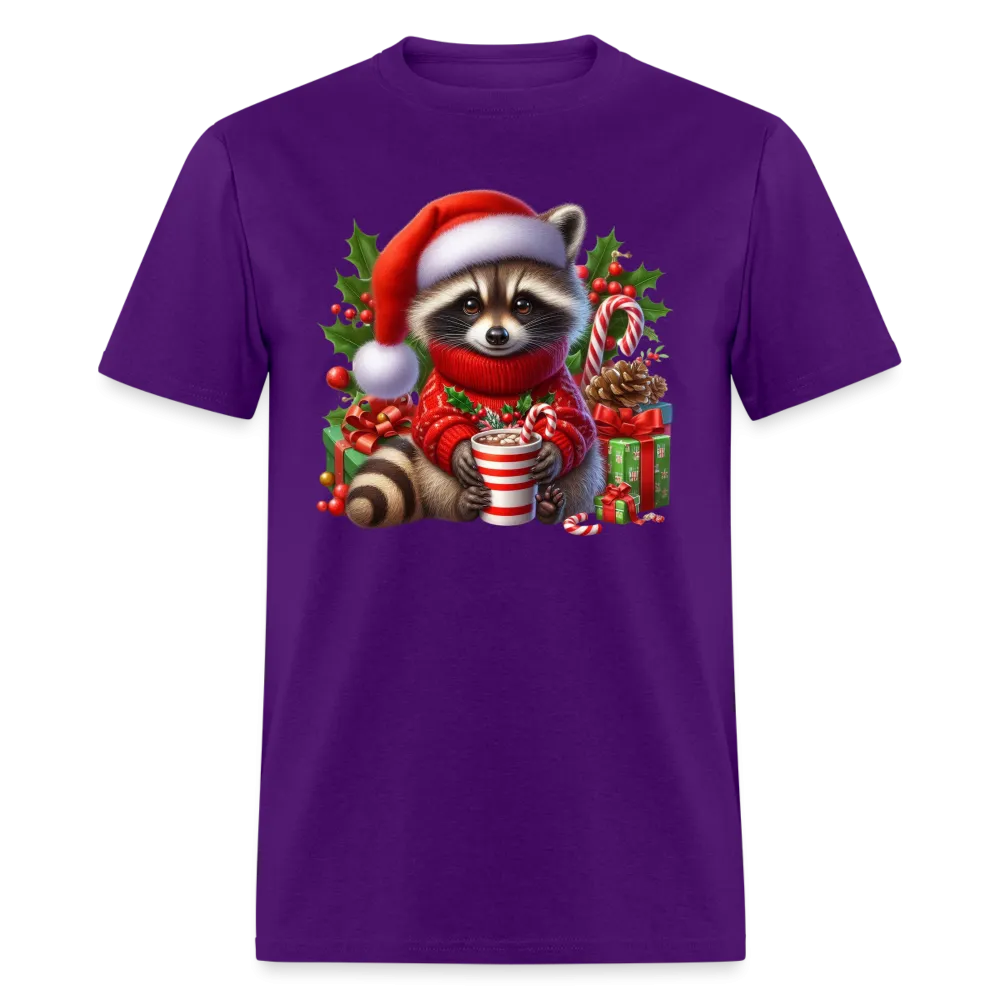 Christmas Cute Feral Raccoon T-Shirt