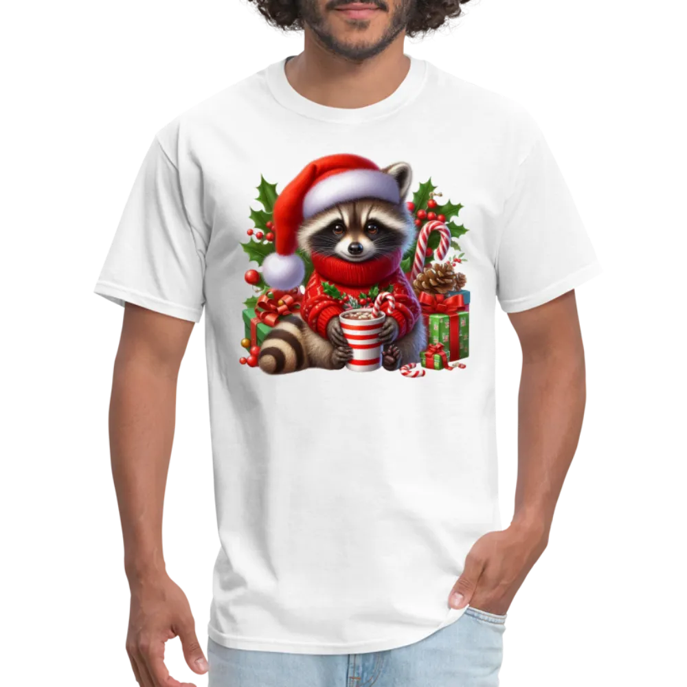 Christmas Cute Feral Raccoon T-Shirt