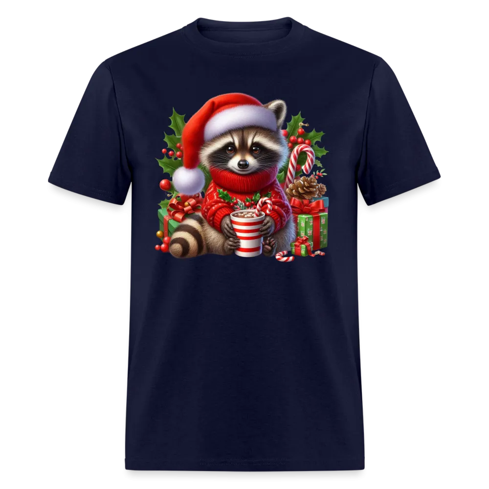 Christmas Cute Feral Raccoon T-Shirt