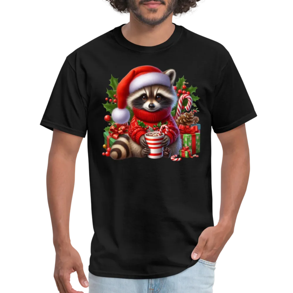 Christmas Cute Feral Raccoon T-Shirt