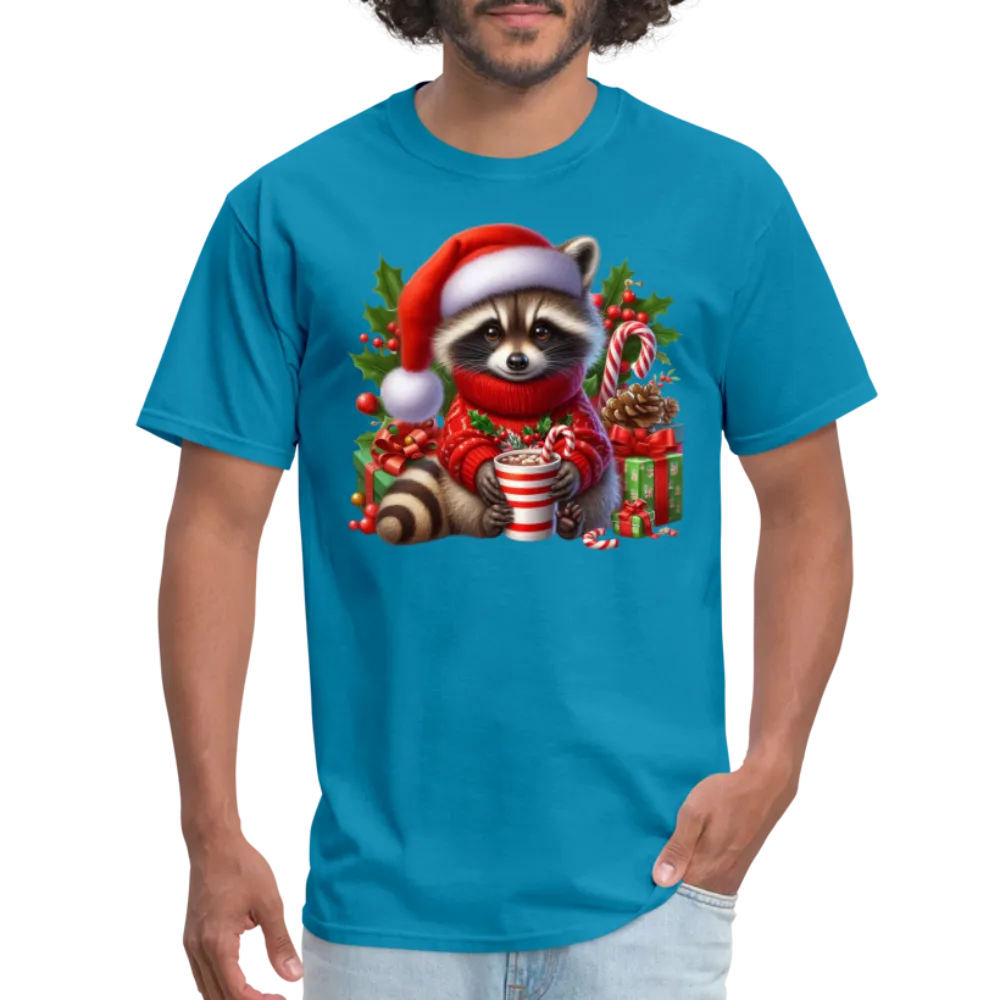 Christmas Cute Feral Raccoon T-Shirt