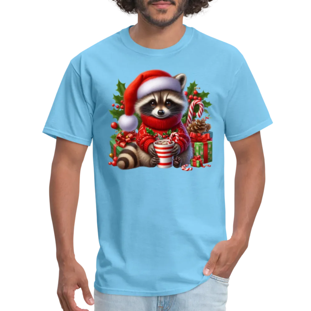 Christmas Cute Feral Raccoon T-Shirt