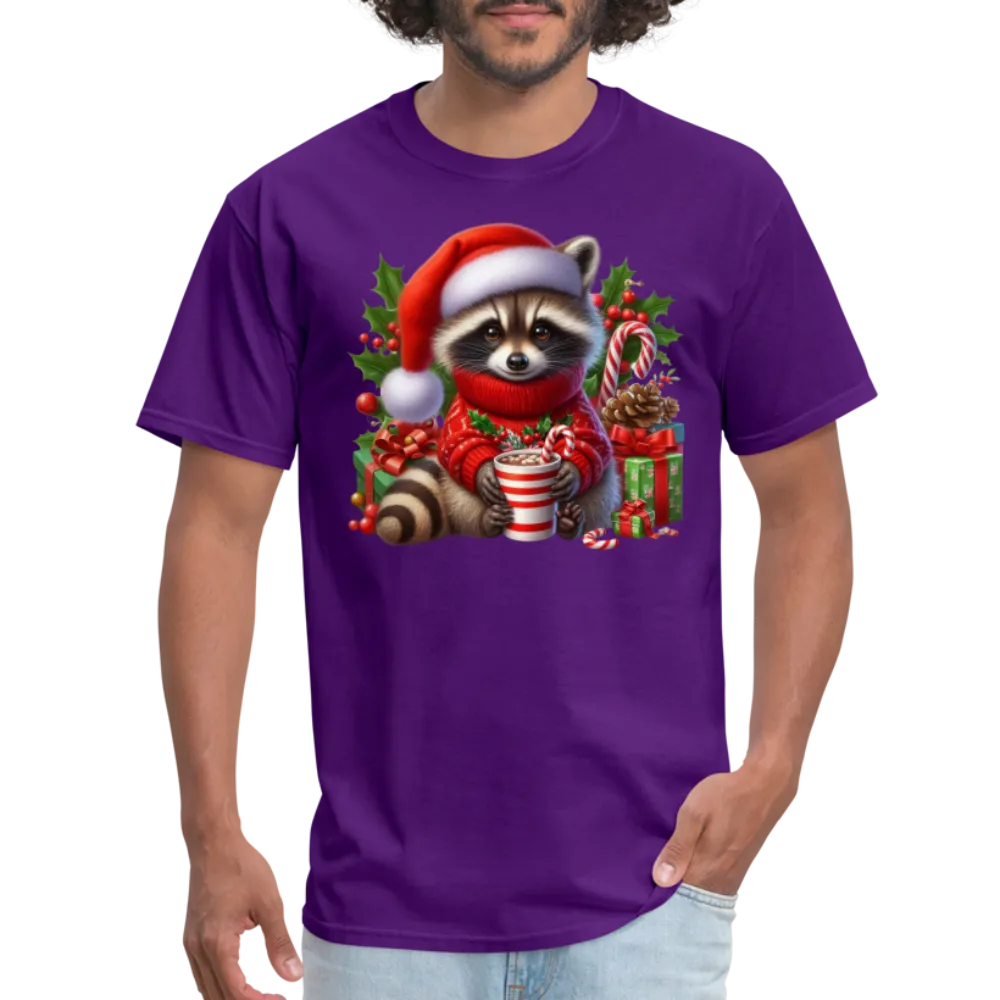 Christmas Cute Feral Raccoon T-Shirt