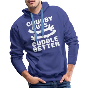 Chubby Guys Cuddle Better Men’s Premium Hoodie