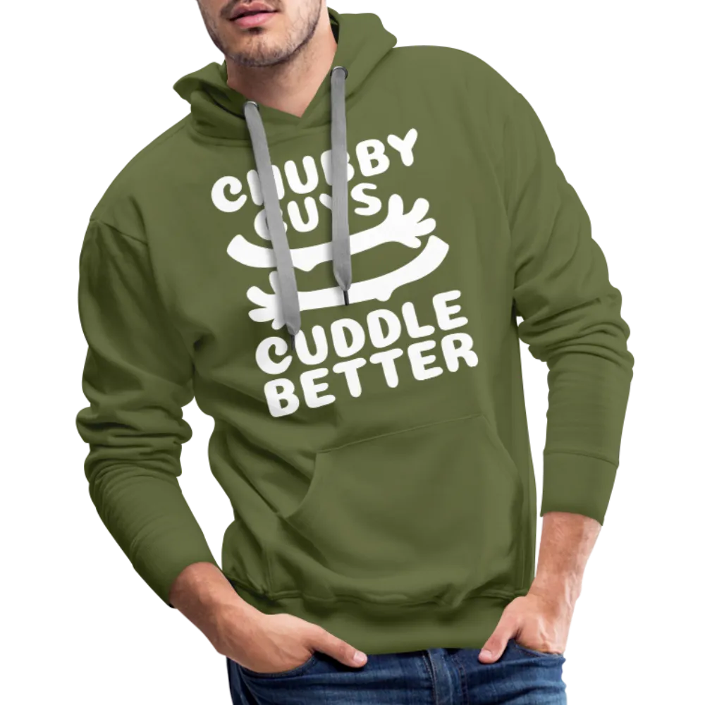 Chubby Guys Cuddle Better Men’s Premium Hoodie