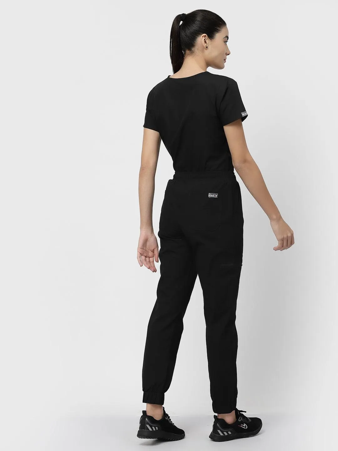 Classic Jogger Pant Scrub - (Black) (Women's)